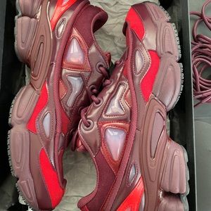 Red adidas raf simons ozweego 3